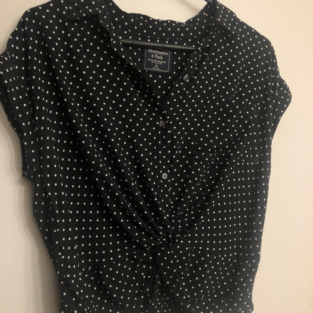 Abercrombie polka dot crop top, XS